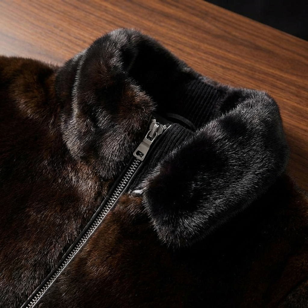 Men's Faux Fur Coat - Warm Winter Fashion Outerwear
