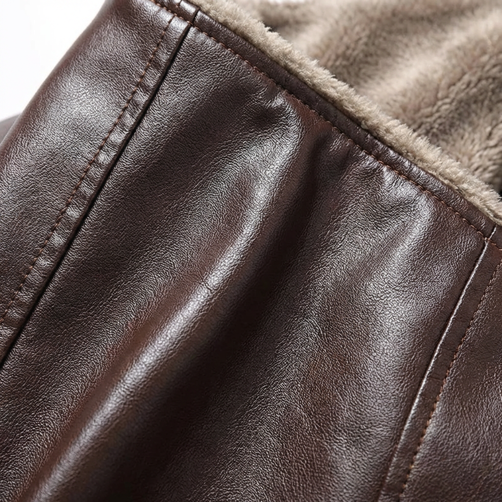 Men's Leather Moto Jacket - Classic Motorcycle Jacket