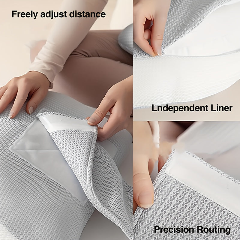 Adjustable Pregnancy Pillow | Ergonomic Maternity Support for Side & Stomach Sleepers 8