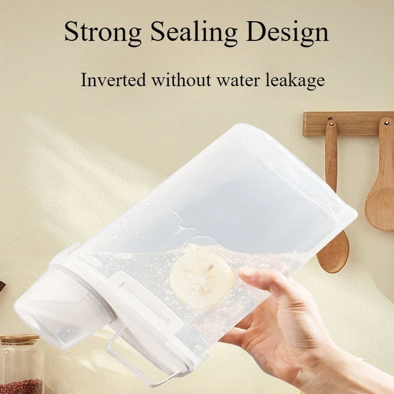 Airtight Grain Storage Container | 2.5L Rice, Cereal & Flour Dispenser with Measuring Cup 5