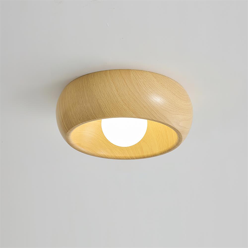 Albanora Ceiling Lamp | Minimalist Modern Wooden LED Fixture 9
