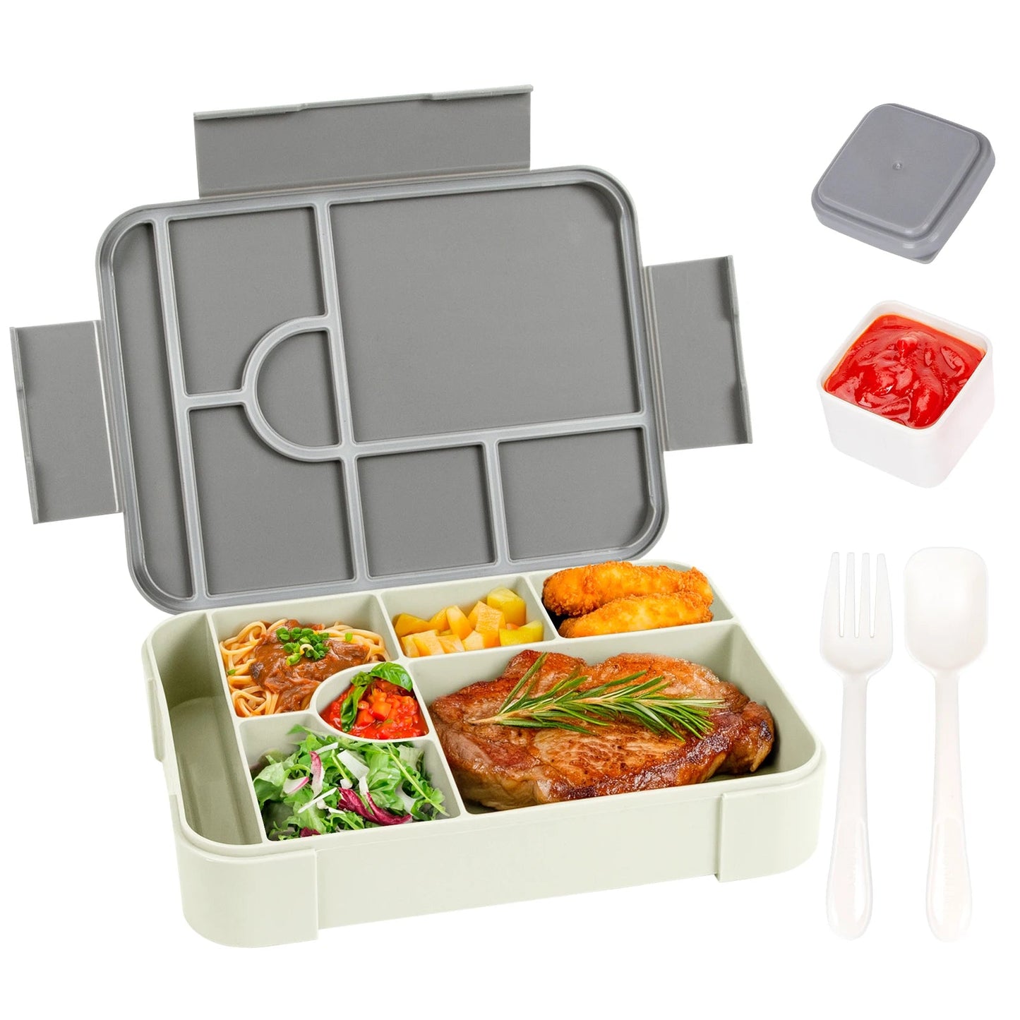 BentoMax | 1330ml Large Capacity Leak-Proof Bento Lunch Box – Microwave & Portable Food Container 11