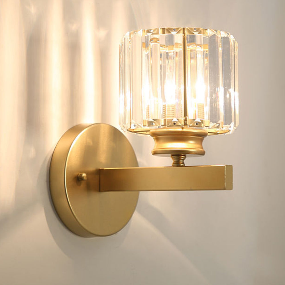 Crystal Wall Light | Modern Glass & Iron Sconce 10