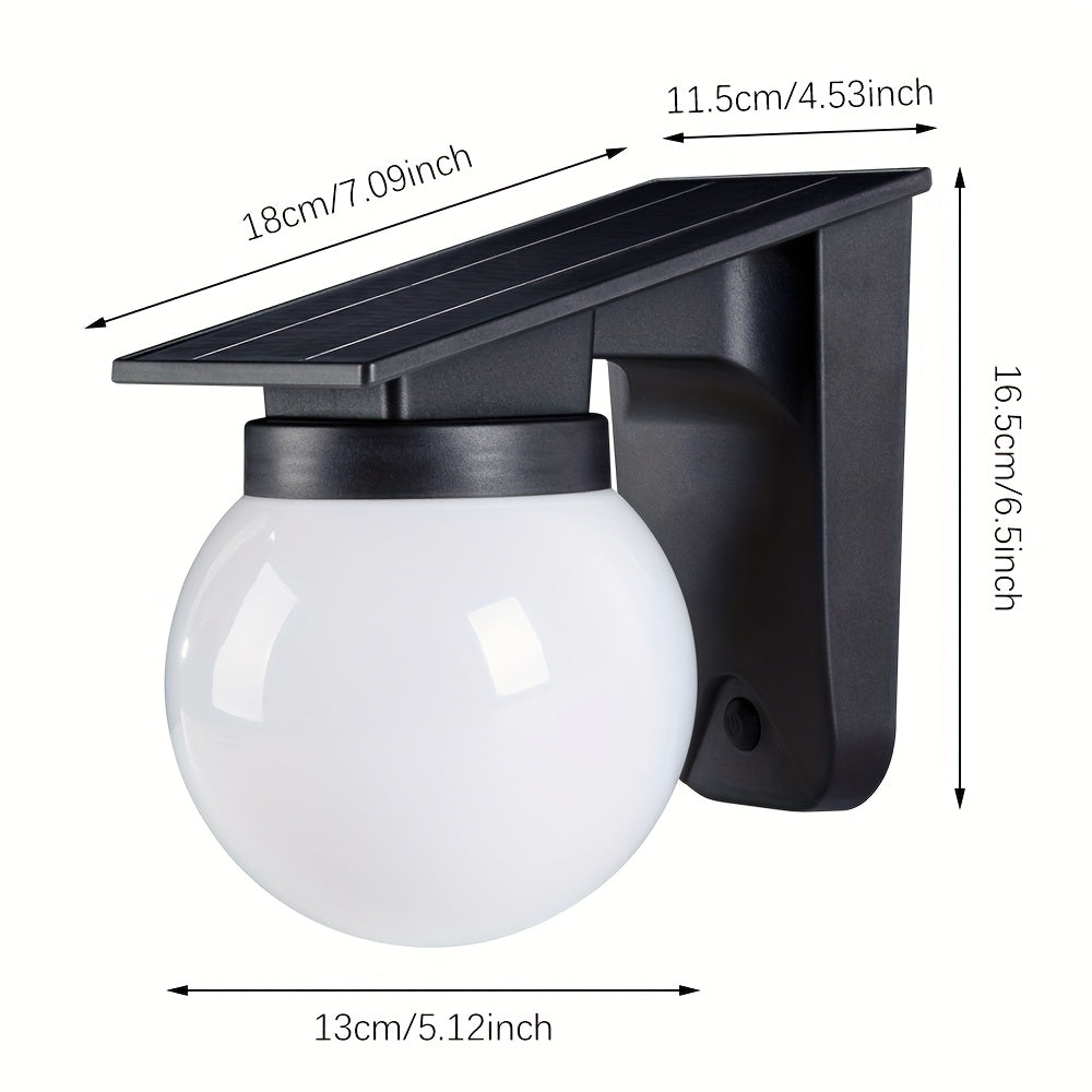 EcoGlow | Solar Wall Light with Smart Dimming & Weather Resistance | Modern Outdoor Lantern for Gardens and Patios 5