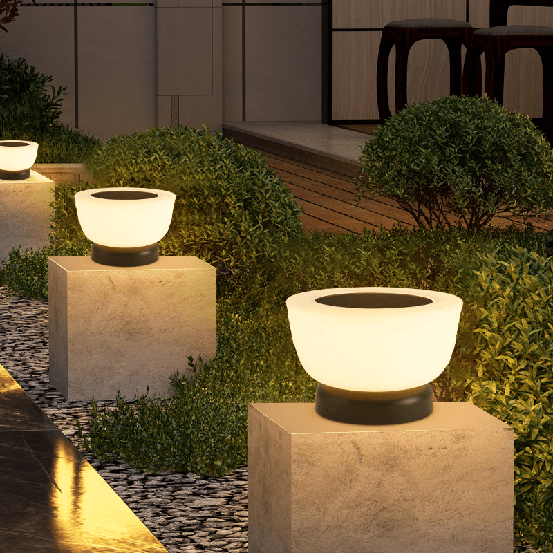Elegant Solar Garden Lights | Outdoor LED Pathway Lamp with Warm Glow | Weather-Resistant Design for Safe Illumination 8