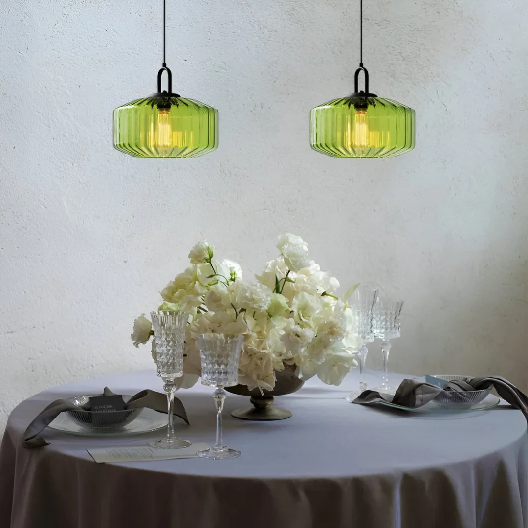 Mireta Glass Pendant Light | Retro-Coloured Glass Design 10