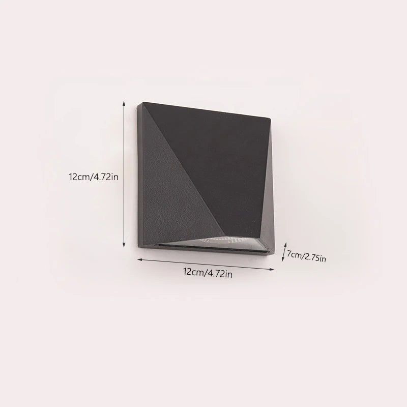 Modern Black Outdoor Wall Light | Waterproof LED Sconce with Sleek Design for Ambience Enhancement 4