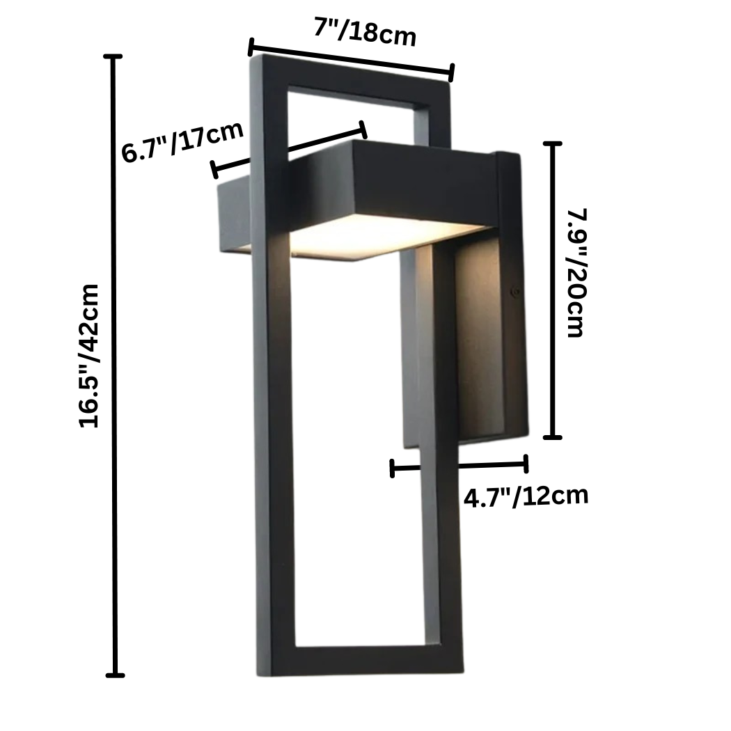 Modern Geometric Outdoor Wall Light | Energy Efficient LED with Durable Aluminium Design for Stylish Illumination 7