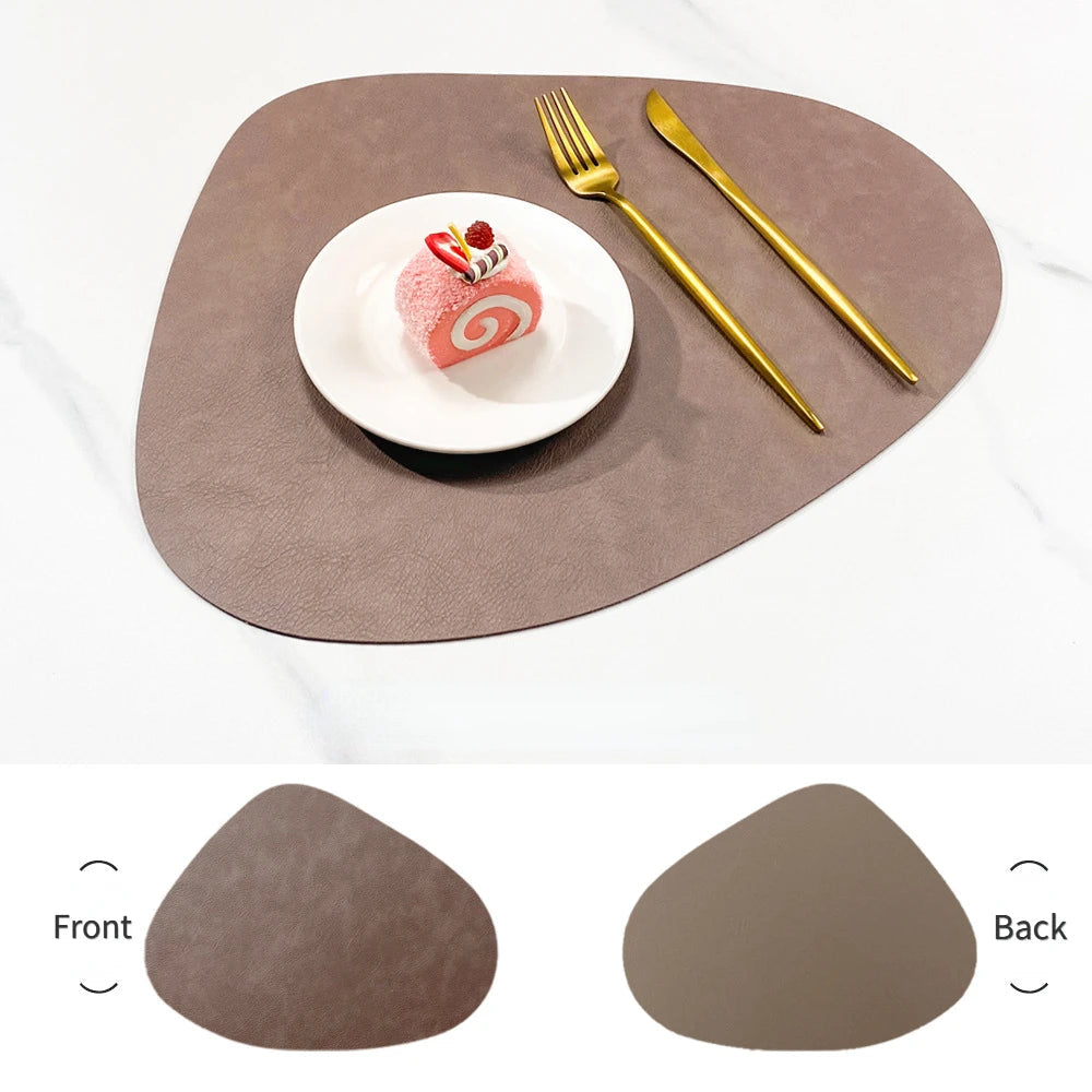 NordicDrop | Double-Sided Faux Leather Placemats | Non-Slip & Heat Resistant 13