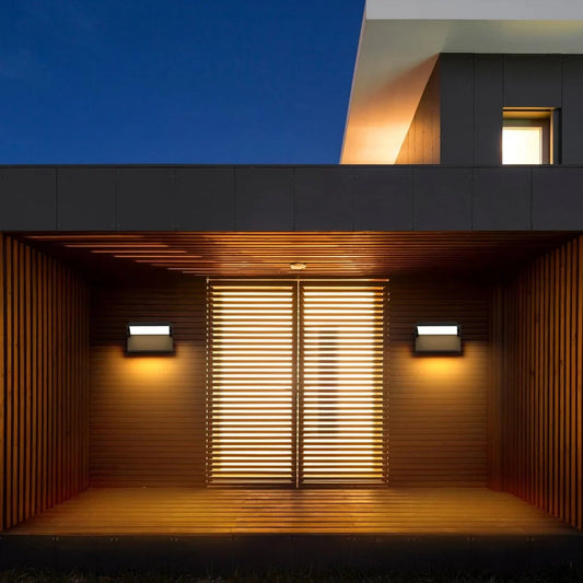 Outdoor Wall Light | 24W LED Motion Sensor Sconce with IP65 Waterproof Design | Modern Exterior Lighting for Enhanced Security 1