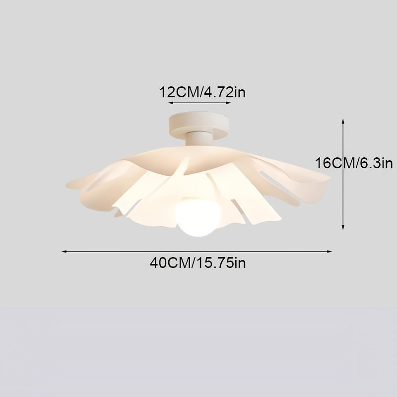 Rose Petal Ceiling Light | Modern Semi-Flush Flower Design 6