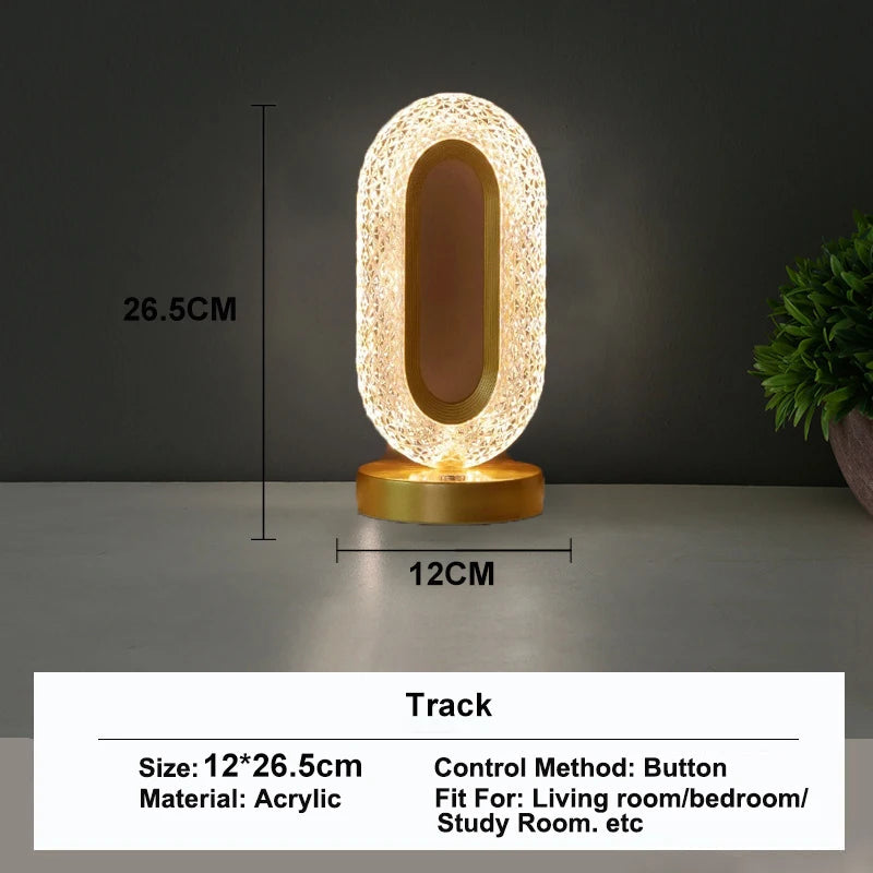 Stellora | 3D Crystal LED Night Light | Rechargeable Touch Dimming Lamp 10