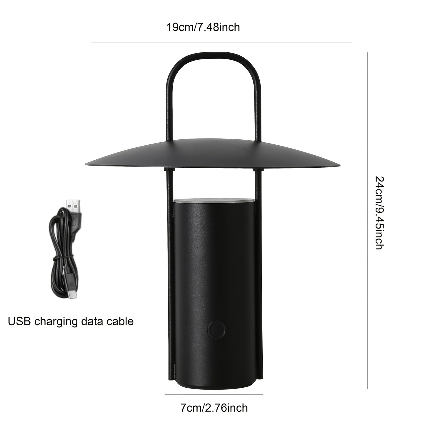 Wireless LED Touch Lamp | USB Rechargeable Metal Table Light 8