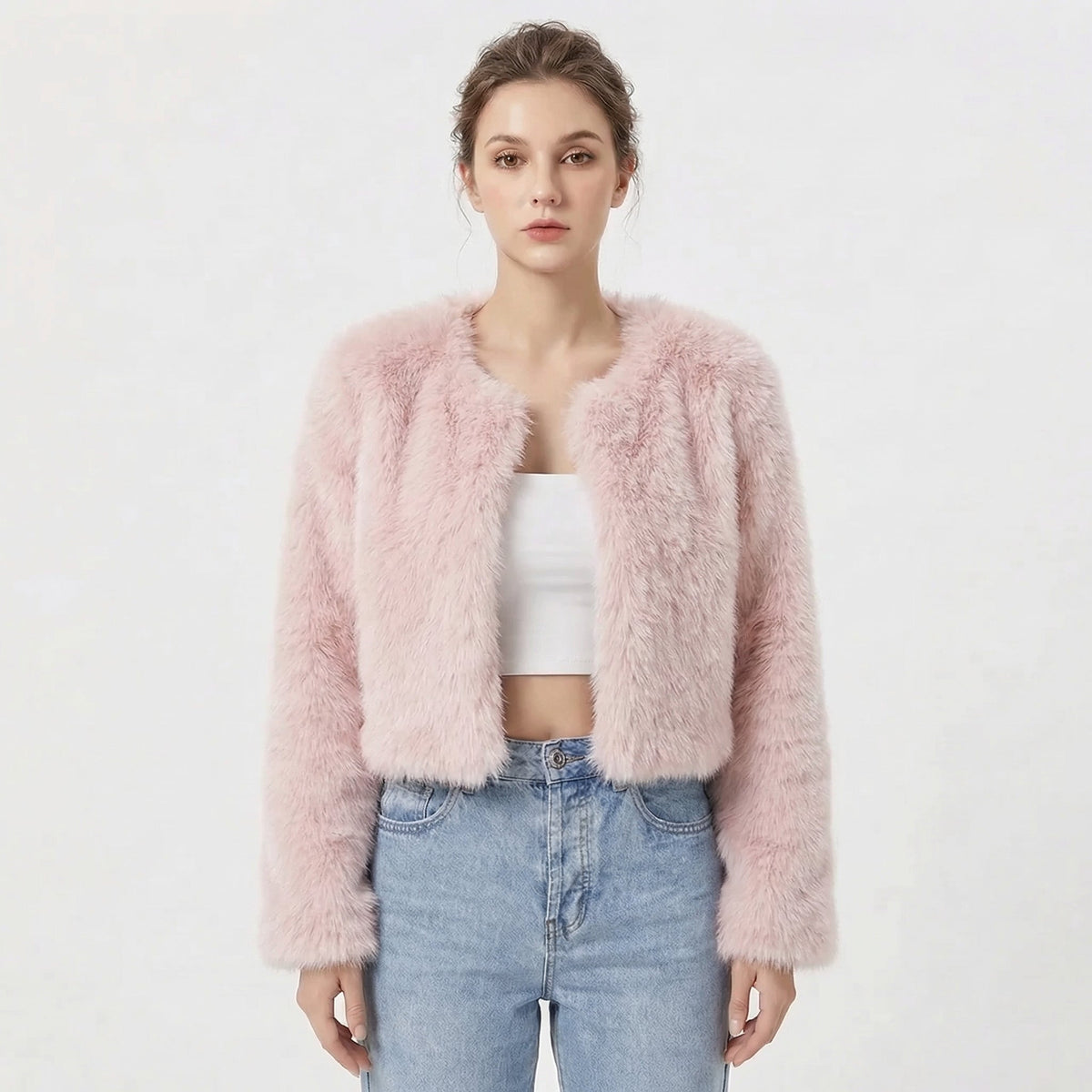 Camille Laurent | Luxe Faux Fur Jacket For Women