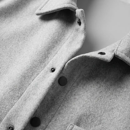 Men's Brushed Cotton Jacket - Casual Lightweight Outerwear