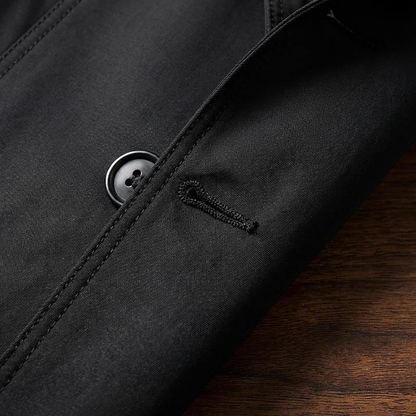 Men's Cotton Trench Coat - Classic Lightweight Casual Outerwear