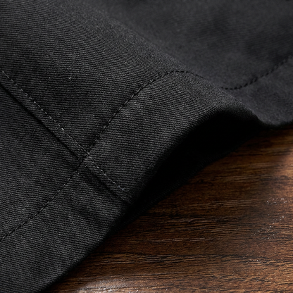 Men's Cotton Overcoat - Classic Casual Long Coat