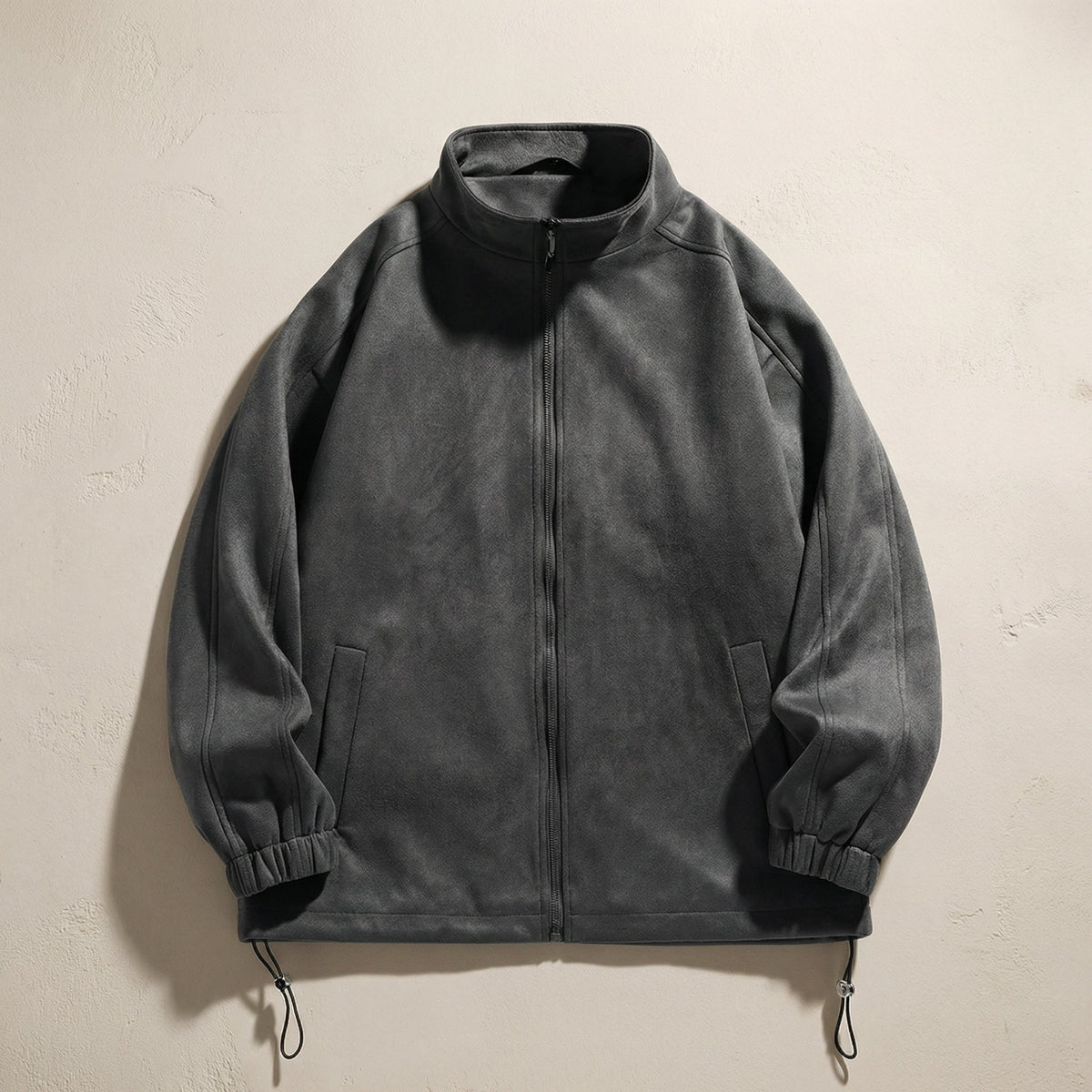 Men's Faux Suede Jacket - Casual Lightweight Outerwear