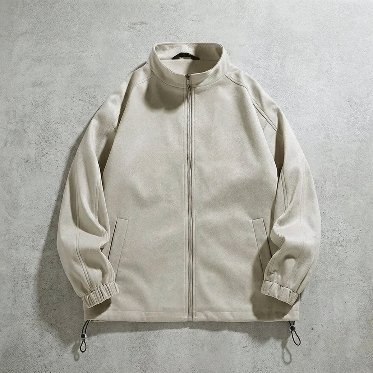 Men's Faux Suede Jacket - Casual Lightweight Outerwear