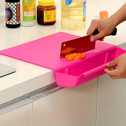 2-in-1 Chopping Board with Storage Box | Portable Kitchen Cutting Board & Food Holder 0