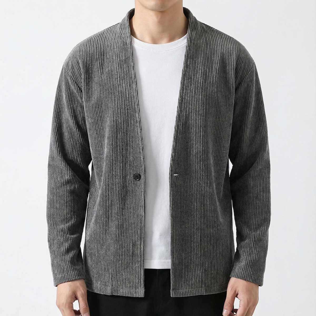 Men's Corduroy Jacket – Casual Button Front Lightweight Outerwear