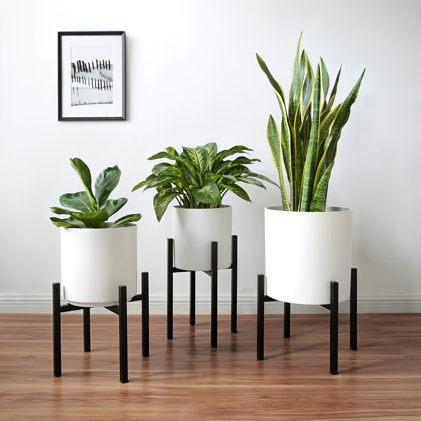 Adjustable Metal Plant Stand | Modern Indoor & Outdoor Flower Pot Holder 2