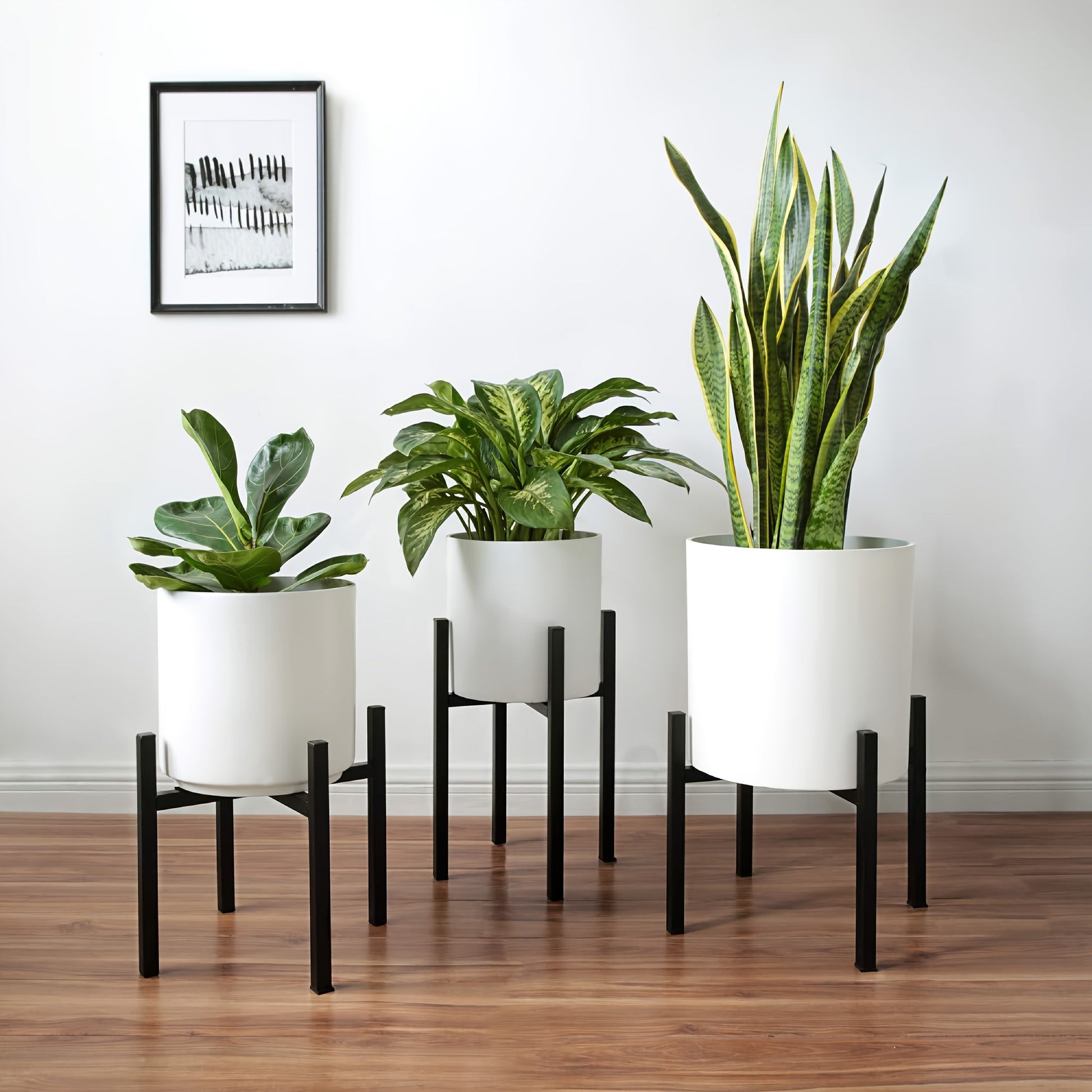 Adjustable Metal Plant Stand | Modern Indoor & Outdoor Flower Pot Holder 2