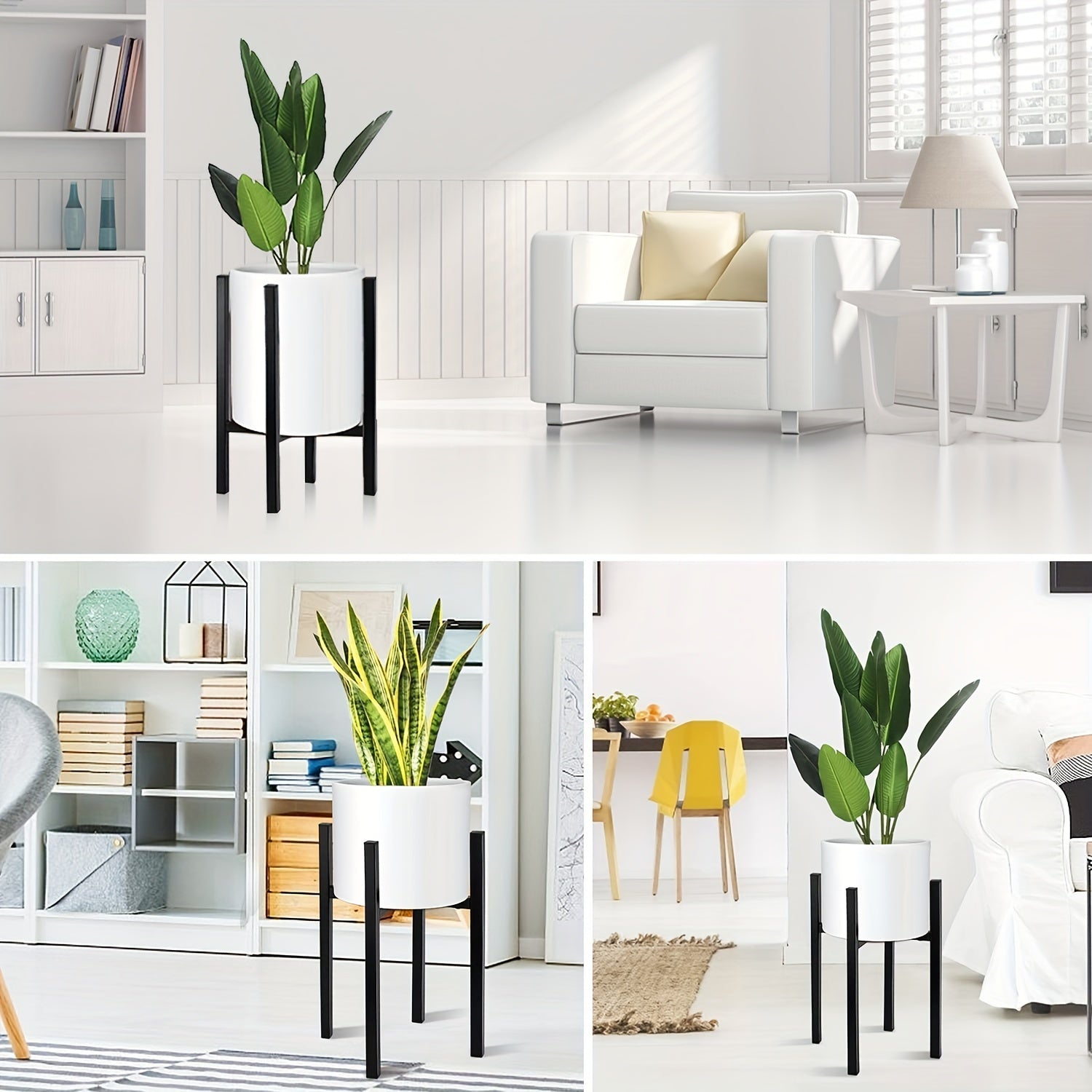 Adjustable Metal Plant Stand | Modern Indoor & Outdoor Flower Pot Holder 7