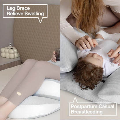 Adjustable Pregnancy Pillow | Ergonomic Maternity Support for Side & Stomach Sleepers 7