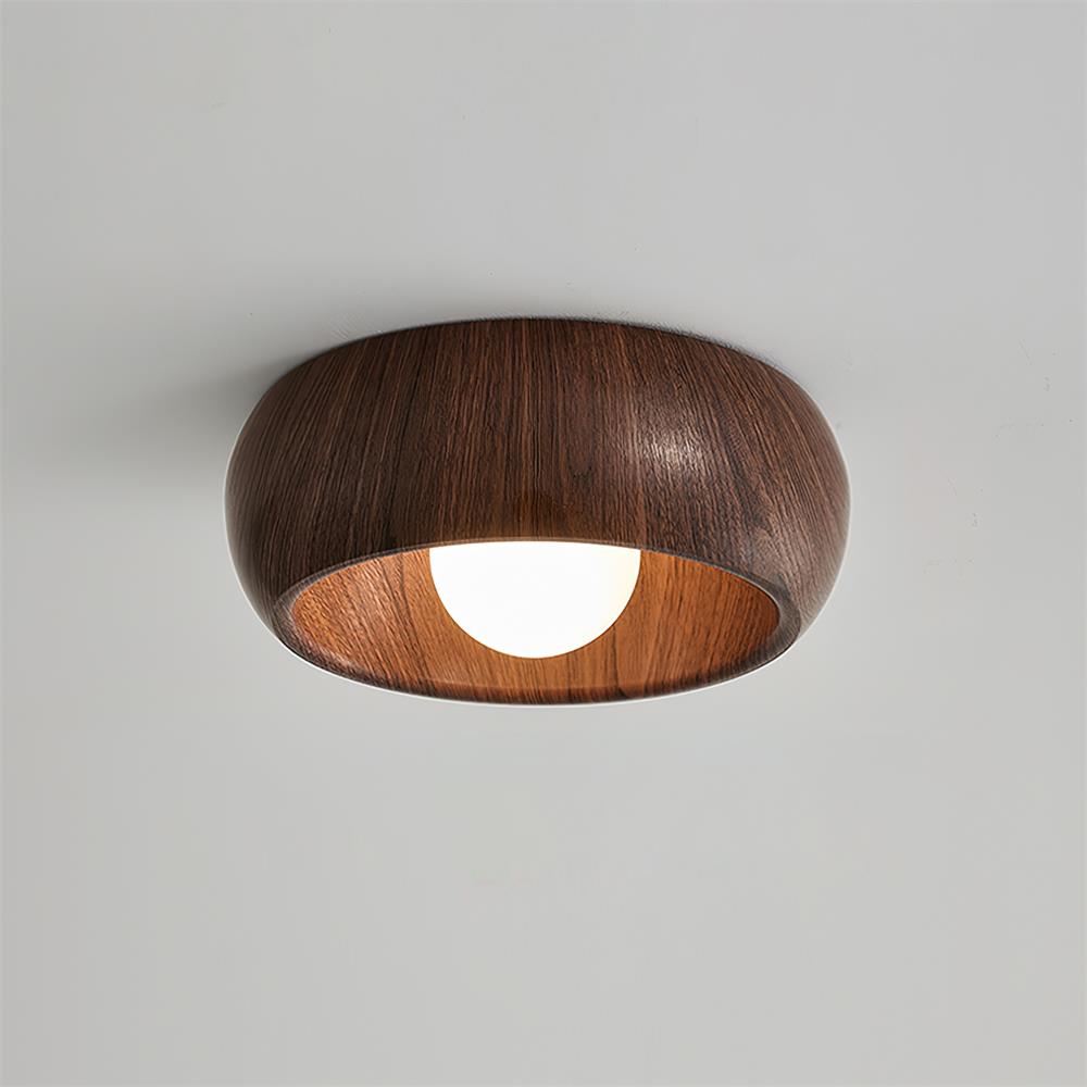 Albanora Ceiling Lamp | Minimalist Modern Wooden LED Fixture 0