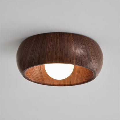 Albanora Ceiling Lamp | Minimalist Modern Wooden LED Fixture 2