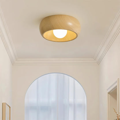 Albanora Ceiling Lamp | Minimalist Modern Wooden LED Fixture 3