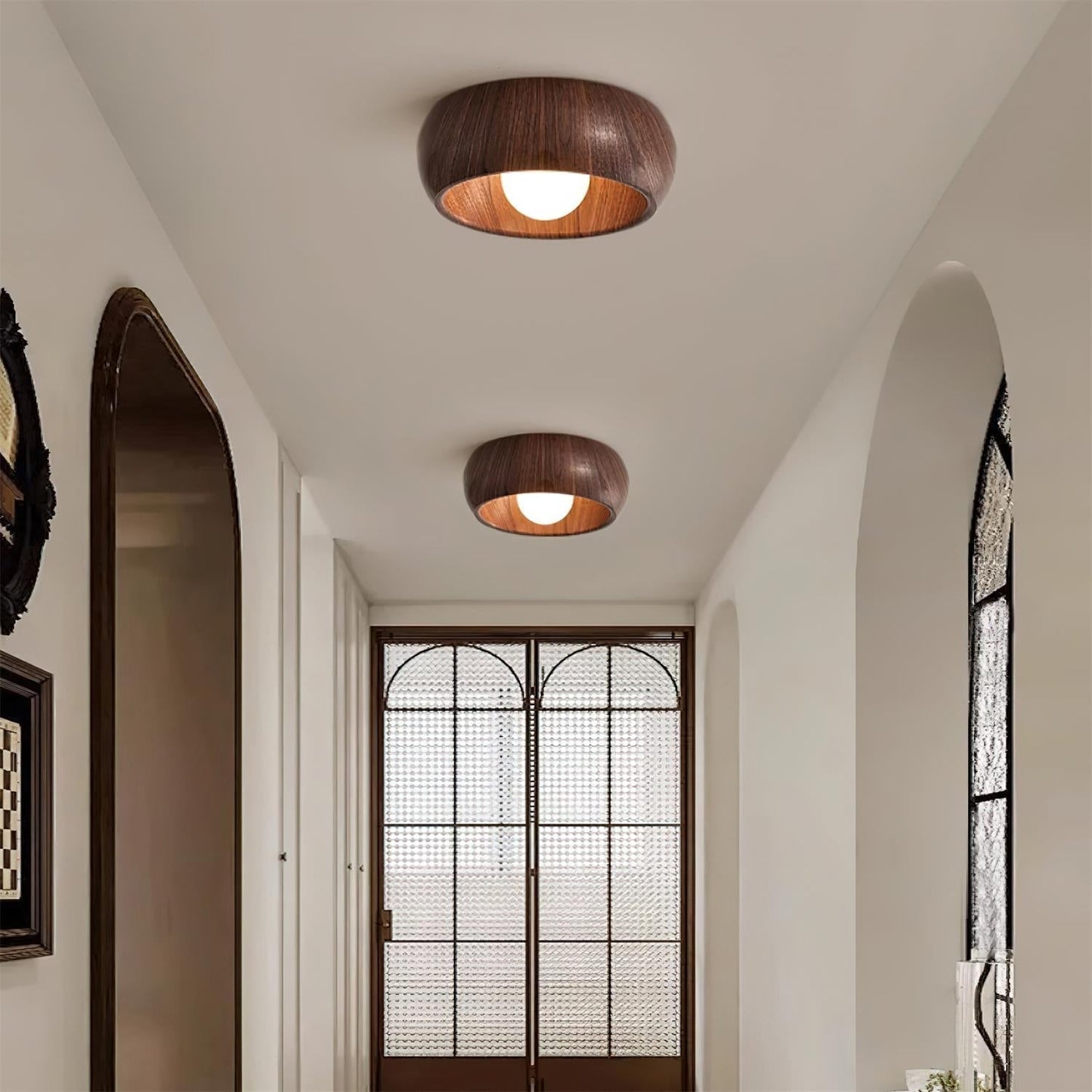 Albanora Ceiling Lamp | Minimalist Modern Wooden LED Fixture 4