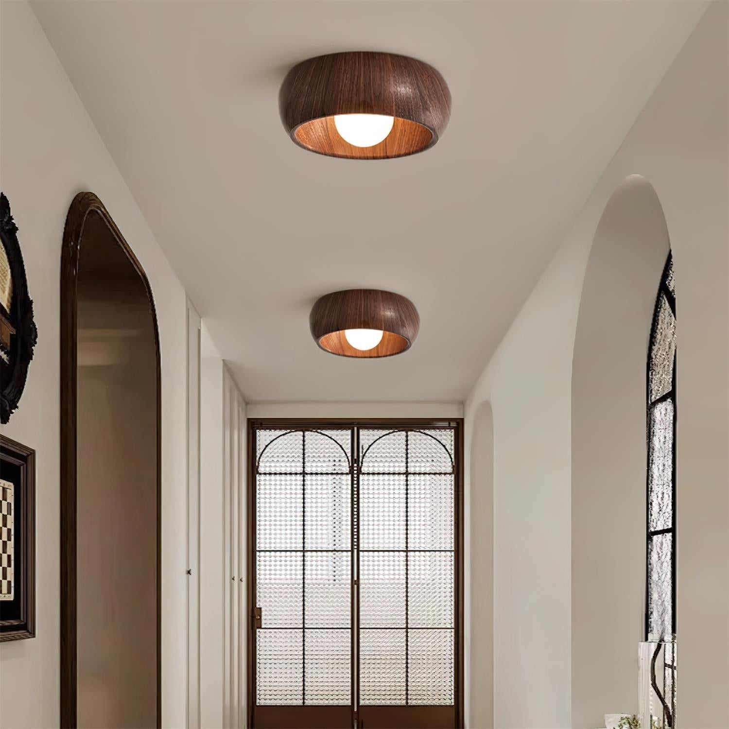 Albanora Ceiling Lamp | Minimalist Modern Wooden LED Fixture 4