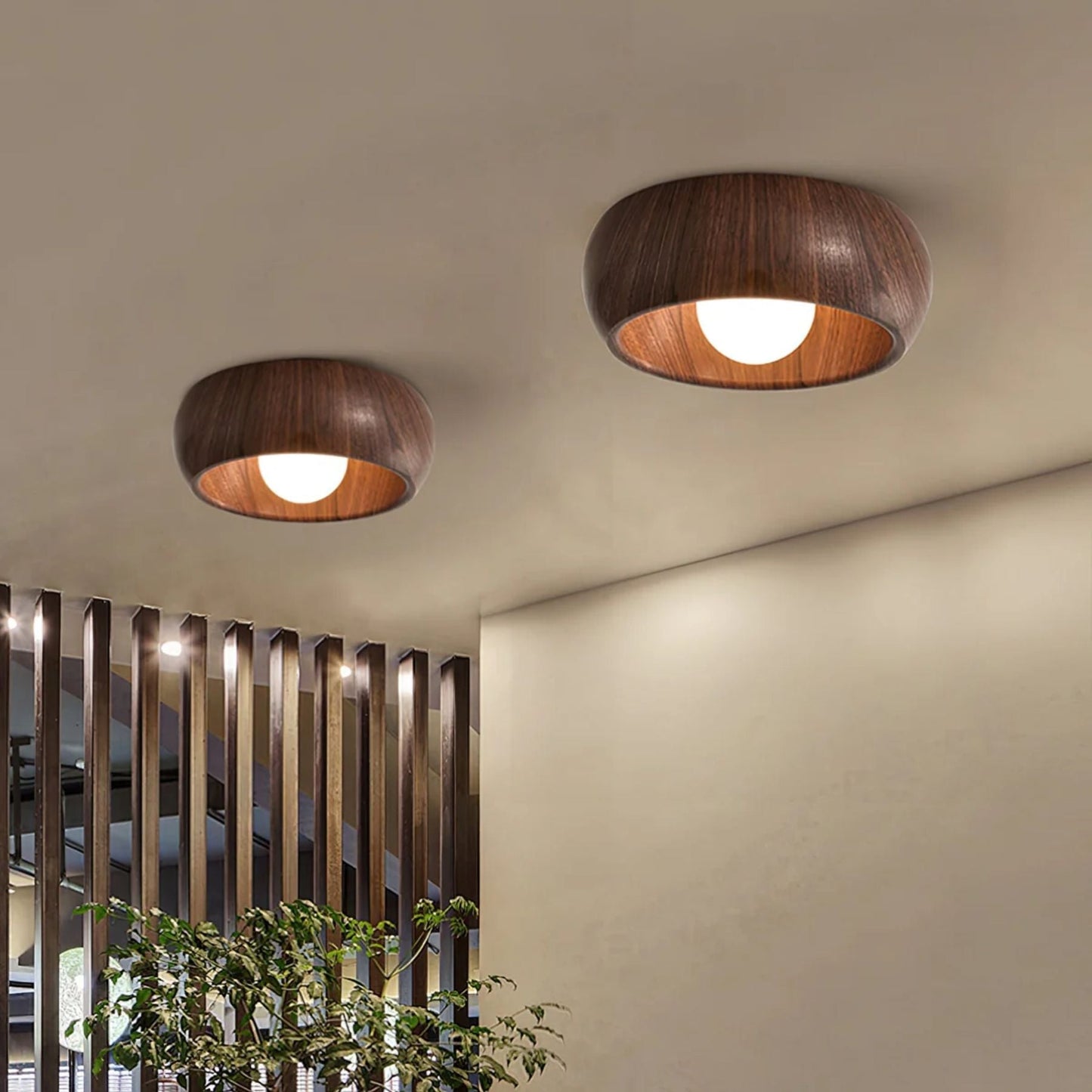 Albanora Ceiling Lamp | Minimalist Modern Wooden LED Fixture 5