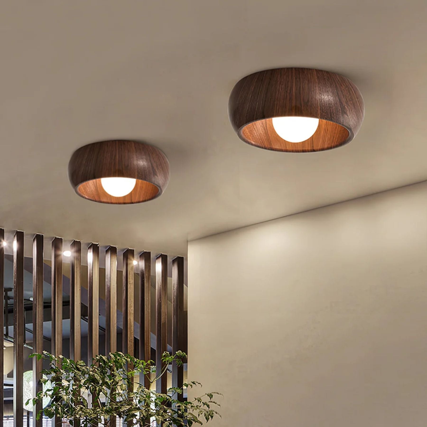 Albanora Ceiling Lamp | Minimalist Modern Wooden LED Fixture 5