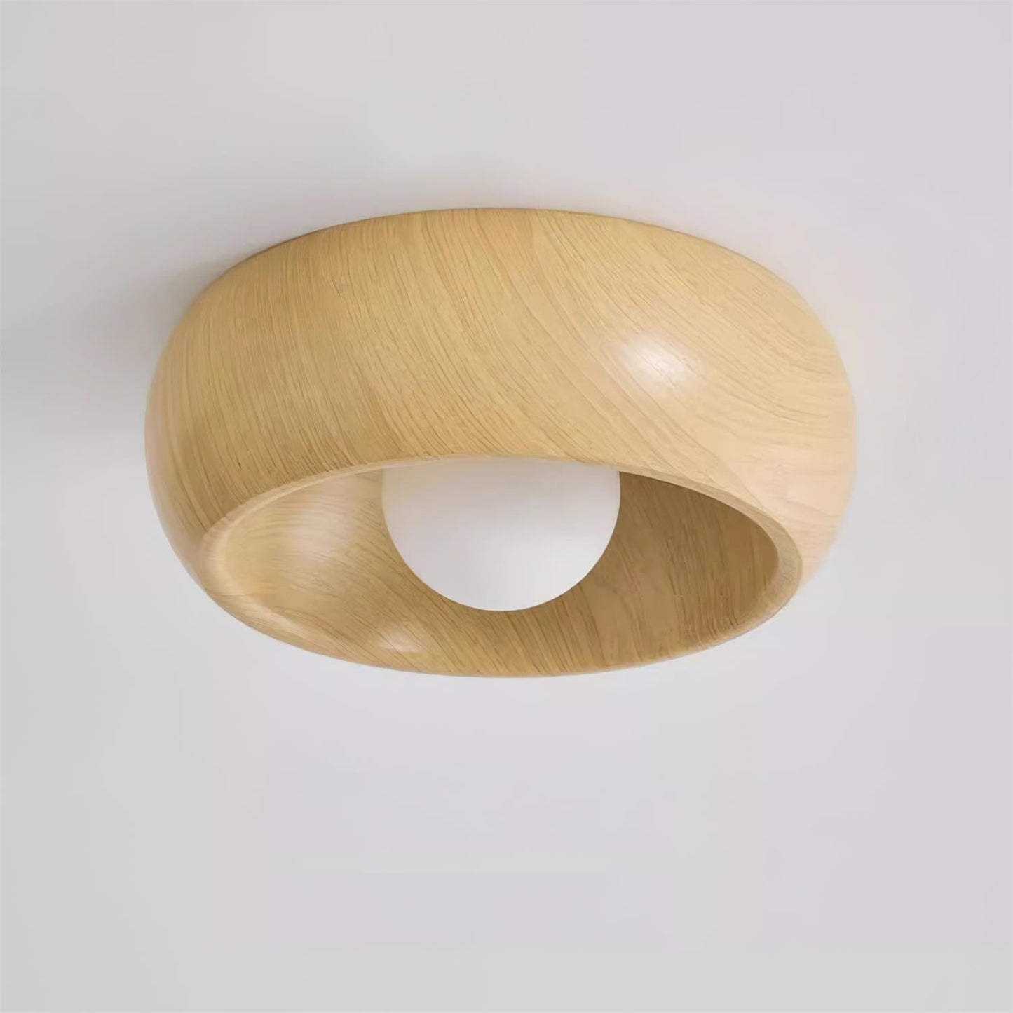 Albanora Ceiling Lamp | Minimalist Modern Wooden LED Fixture 7