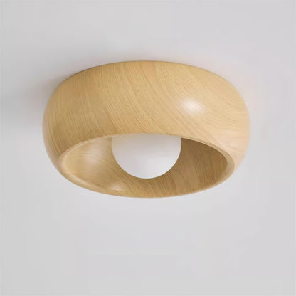 Albanora Ceiling Lamp | Minimalist Modern Wooden LED Fixture 7