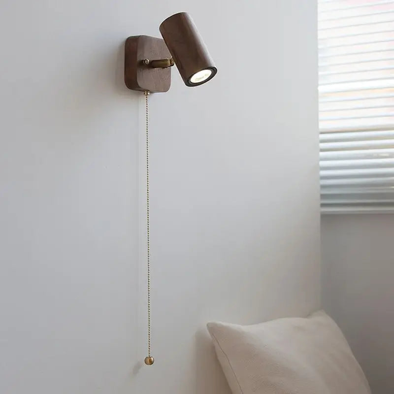 Arlo Wall Lamp | Retro Walnut LED Spotlight 3