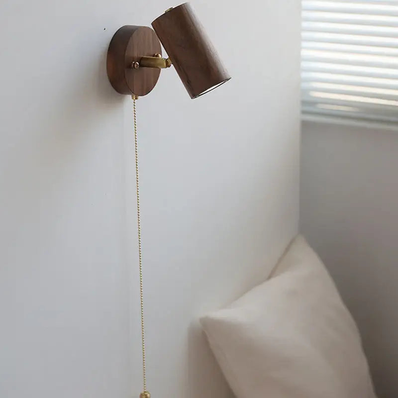 Arlo Wall Lamp | Retro Walnut LED Spotlight 4