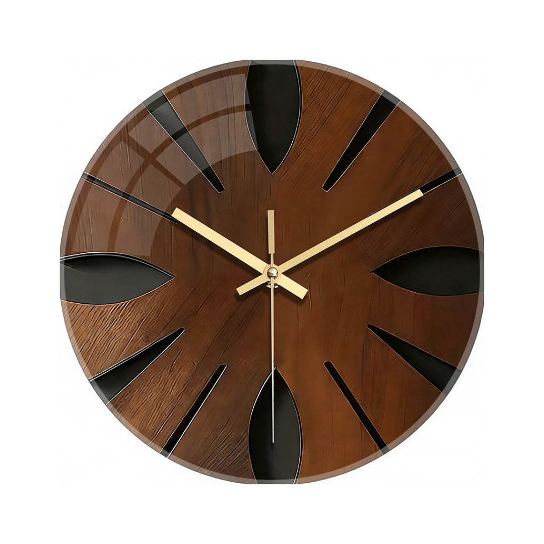 Artistic Wooden Wall Clock | Silent & Elegant Home Décor 1