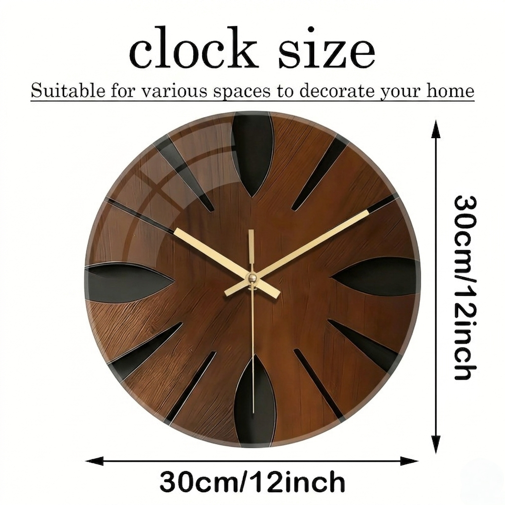 Artistic Wooden Wall Clock | Silent & Elegant Home Décor 3