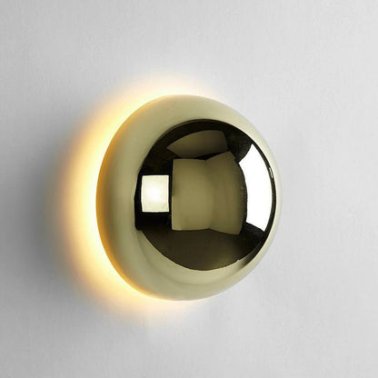 Bauhaus Eclipse Wall Lamp | Gold Finish Modern Art Light 1