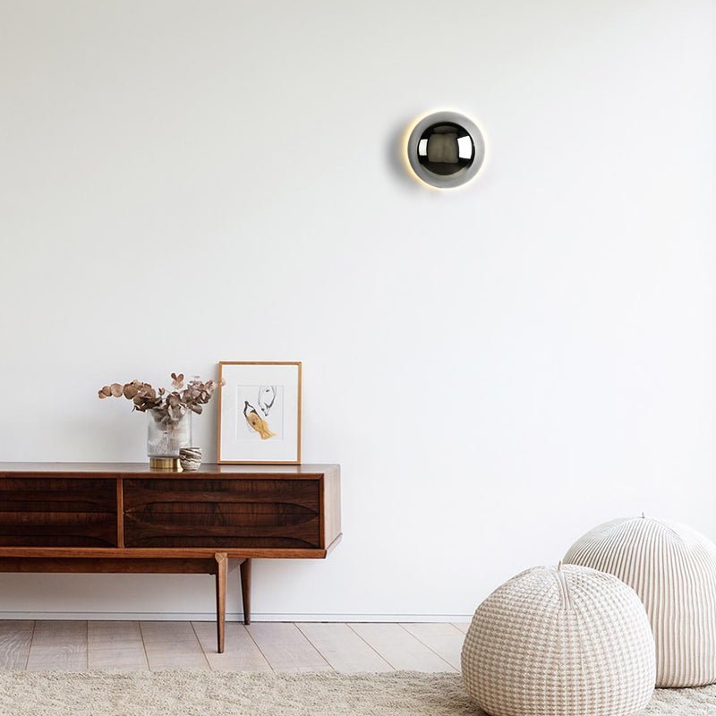 Bauhaus Eclipse Wall Lamp | Gold Finish Modern Art Light 3
