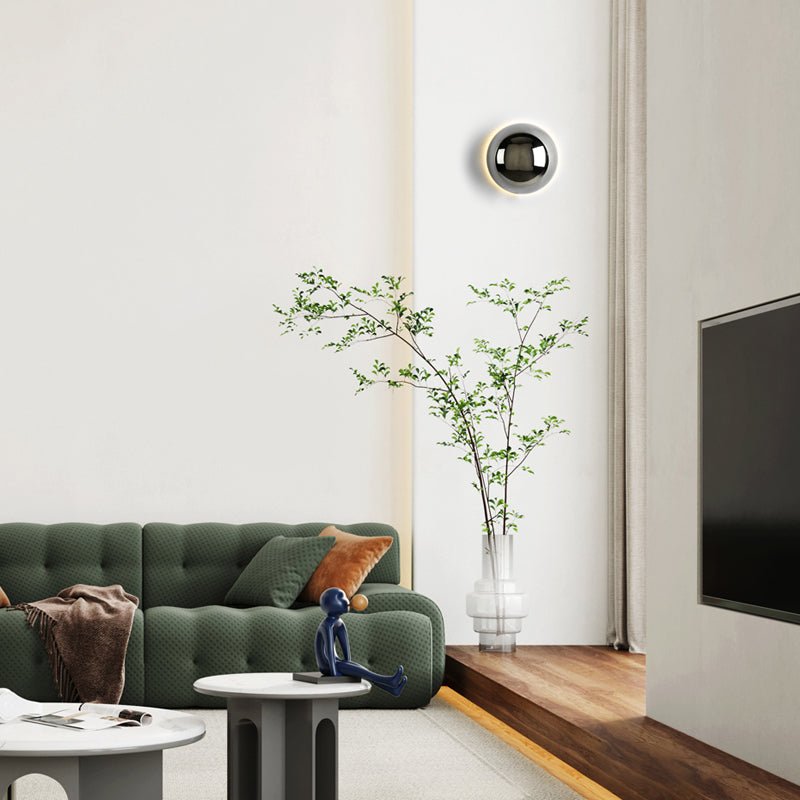 Bauhaus Eclipse Wall Lamp | Gold Finish Modern Art Light 5