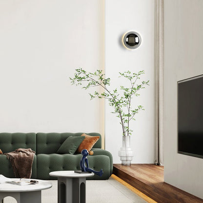 Bauhaus Eclipse Wall Lamp | Gold Finish Modern Art Light 5