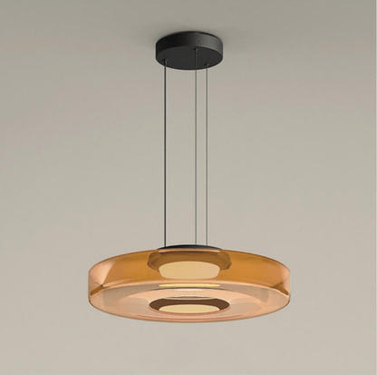 Bauhaus Glass Pendant Light | Modern Layered LED Hanging Lamp 1