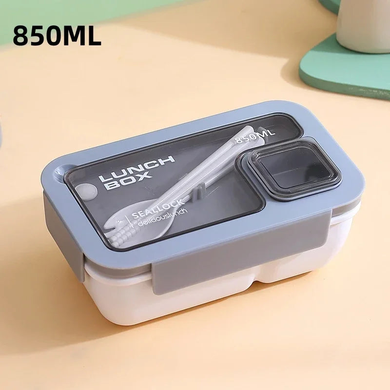 BentoGo Lunch Box | Portable Leak-Proof Bento with Cutlery – Microwave & Dishwasher Safe 0