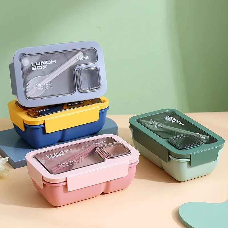 BentoGo Lunch Box | Portable Leak-Proof Bento with Cutlery – Microwave & Dishwasher Safe 1