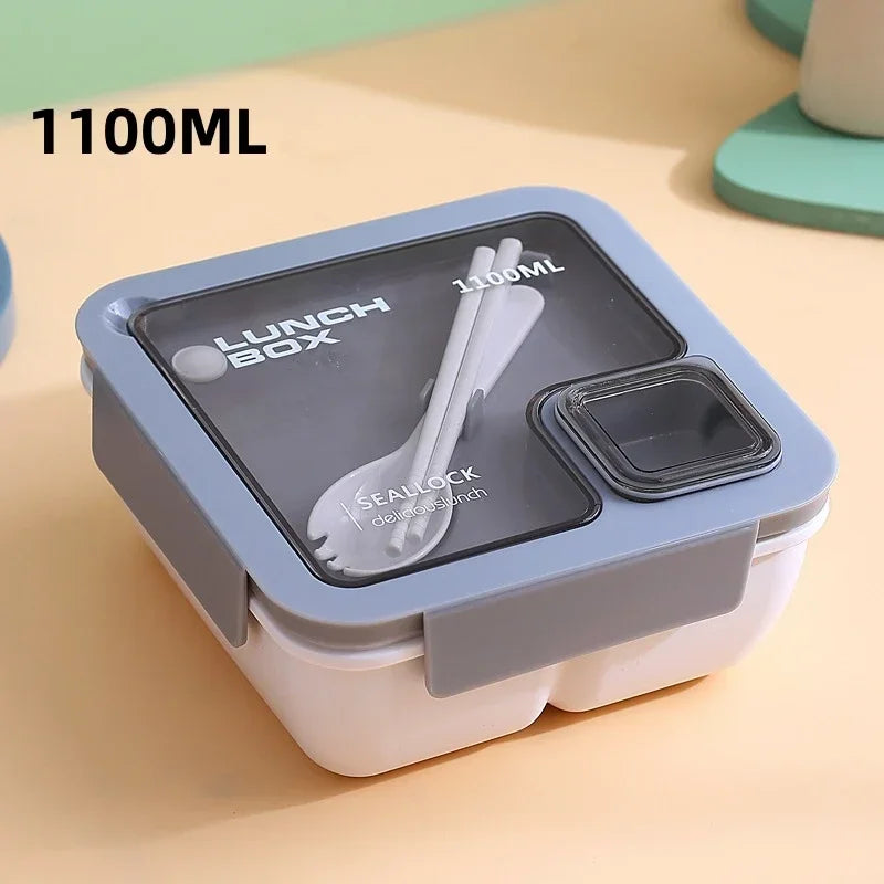 BentoGo Lunch Box | Portable Leak-Proof Bento with Cutlery – Microwave & Dishwasher Safe 10